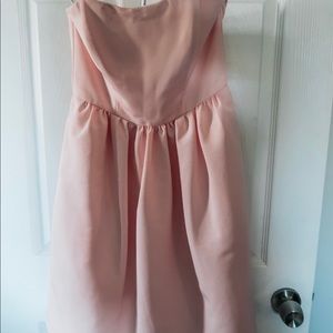 Baby Pink strapless Dress
